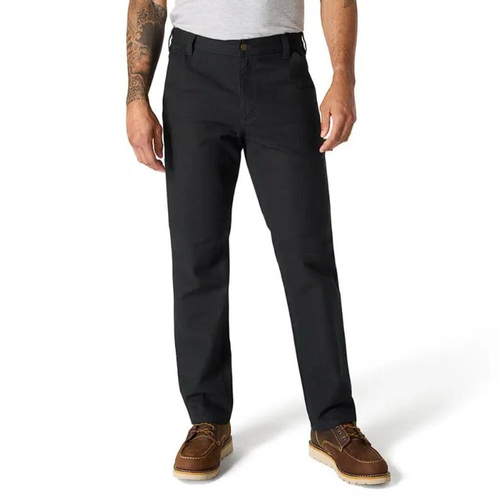 CARHARTT Men's Relaxed Straight Rugged Flex Duck Dungaree Size 40X34 In Black